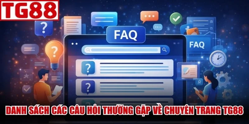 Danh sách các câu hỏi thường gặp về chuyên trang TG88