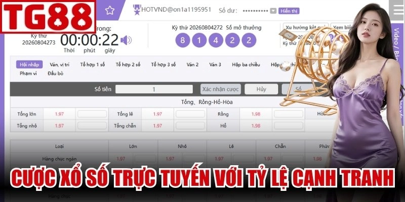 Sảnh cược xổ số trực tuyến với tỷ lệ cạnh tranh